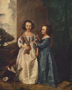 DYCK, Sir Anthony Van Portrait of Philadelphia and Elisabeth Cary fg France oil painting reproduction